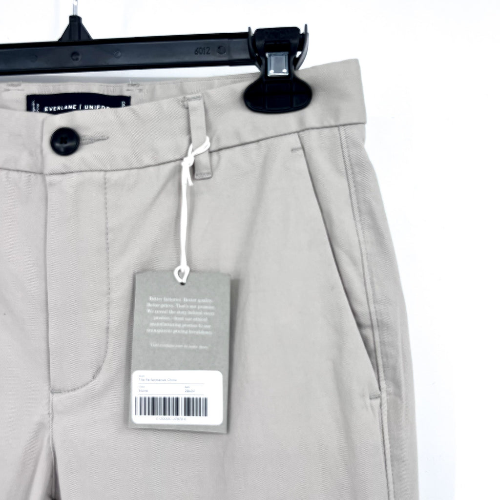 EVERLANE Men's Uniform Performance Chinos 29x30 Stone Gray Slim Fit Pants NWT