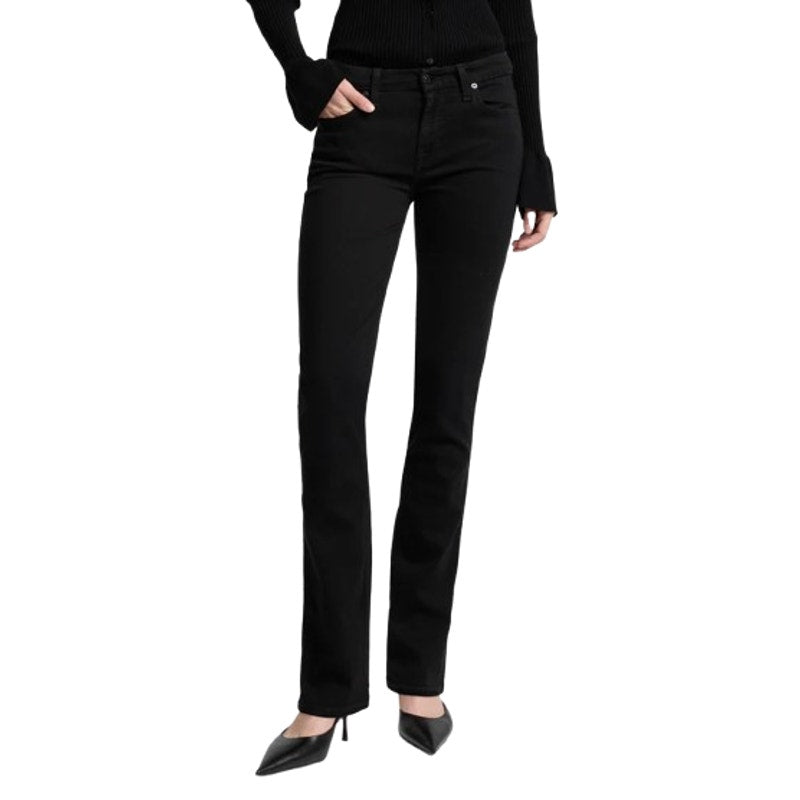 7 FOR ALL MANKIND B(AIR) Kimmie Straight Jeans Size 30 US 10 Rinsed Black NWT