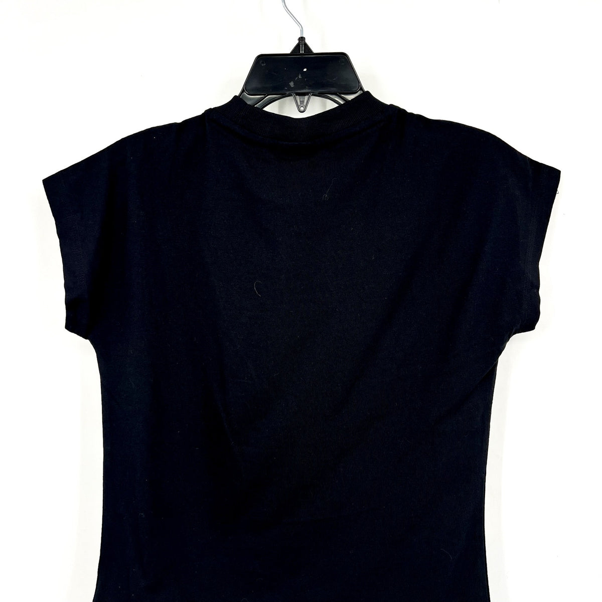 ADIDAS Women's Essentials Linear Cotton Tee Medium Black White Short Sleeve NWT