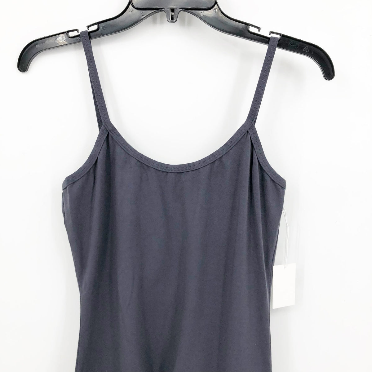 LACAUSA Womens Flow Prana Unitard Medium Charcoal Grey Yoga Tank Low Back NWT
