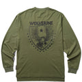 WOLVERINE Mens FireZerO Long Sleeve Tshirt XXL Green Flame Resistant Eagle NWT