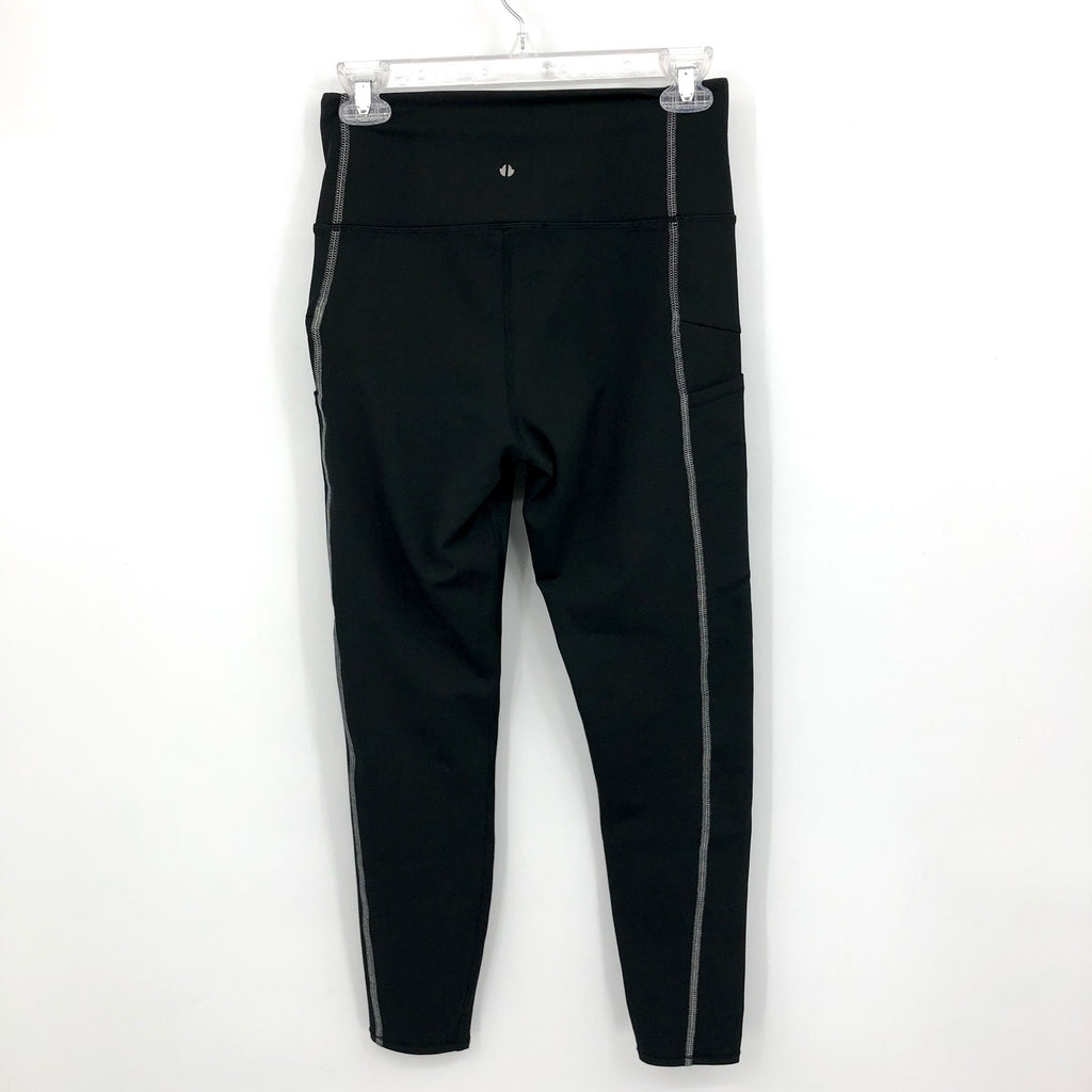 THRIVE SOCIETE Women's Reflective 7/8 Leggings Medium Black Slim Fit NWT