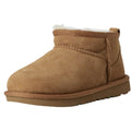 UGG Kids Classic Ultra Mini Boot US 1 EU 32.5 Chestnut Brown Sheepskin Suede NIB