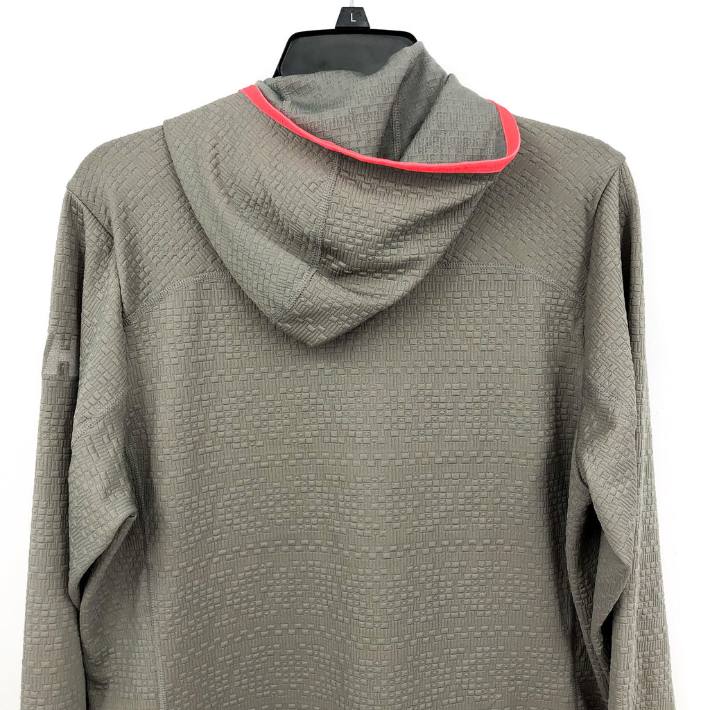 HELLY HANSEN Womens Powderqueen Jacket Medium Grey Terrazzo Midlayer Hood NWT
