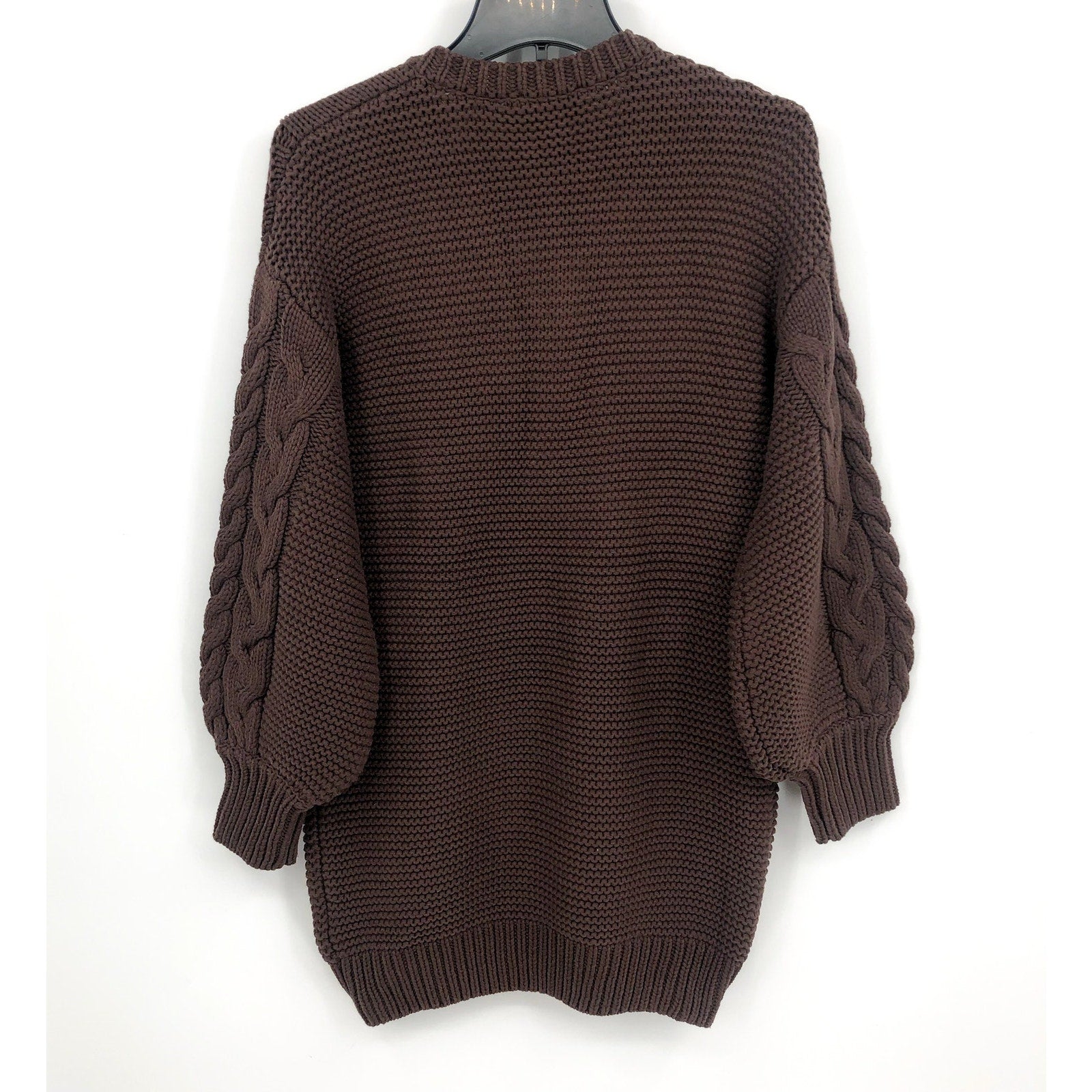 BARDOT Women's Bell Knit Sweater Dress Size 4 Small Chocolate Brown NWT