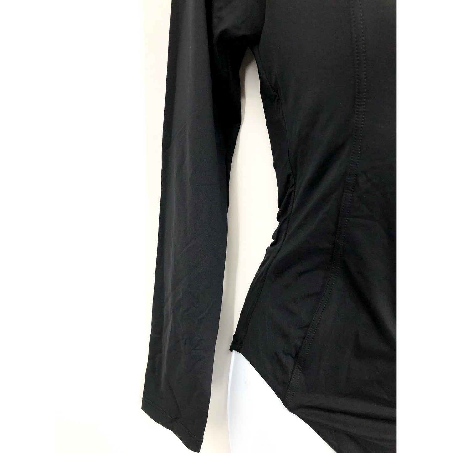 SEAFOLLY Women's Plain Zip Front Swim Surfsuit Size 8 Black Long Sleeve