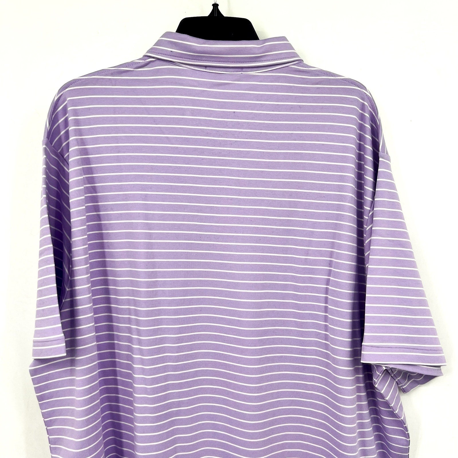 POLO RALPH LAUREN Classic-Fit Polo Shirt XXL Purple White Stripe Soft Cotton NWT