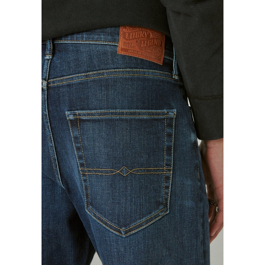 LUCKY BRAND Men's 410 Athletic Straight Jeans Size 38x32 Blue Royce Stretch NWT