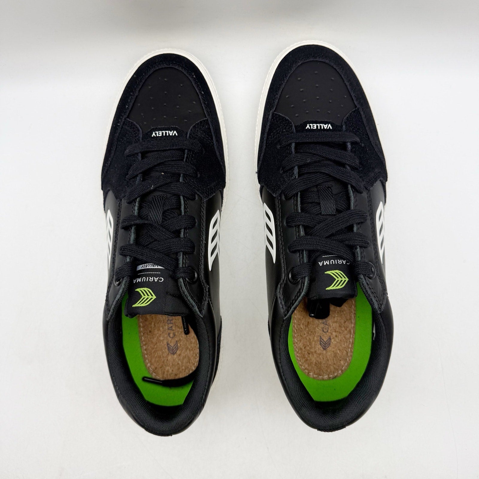 CARIUMA Mens Vallely Low Top Sneakers EU 42 US 9.5 Black Leather Suede NWOB