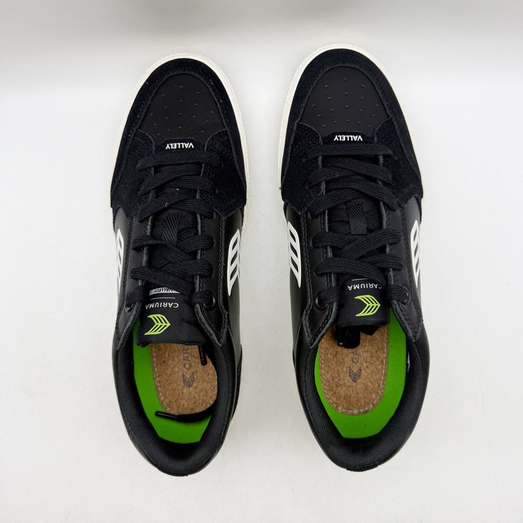 CARIUMA Mens Vallely Low Top Sneakers Size 9.5 Black Leather Suede NWOB
