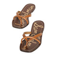 Sam Edelman Womens Abbey Flat Sandals Size 7 EU 37 Brown Leather NIB
