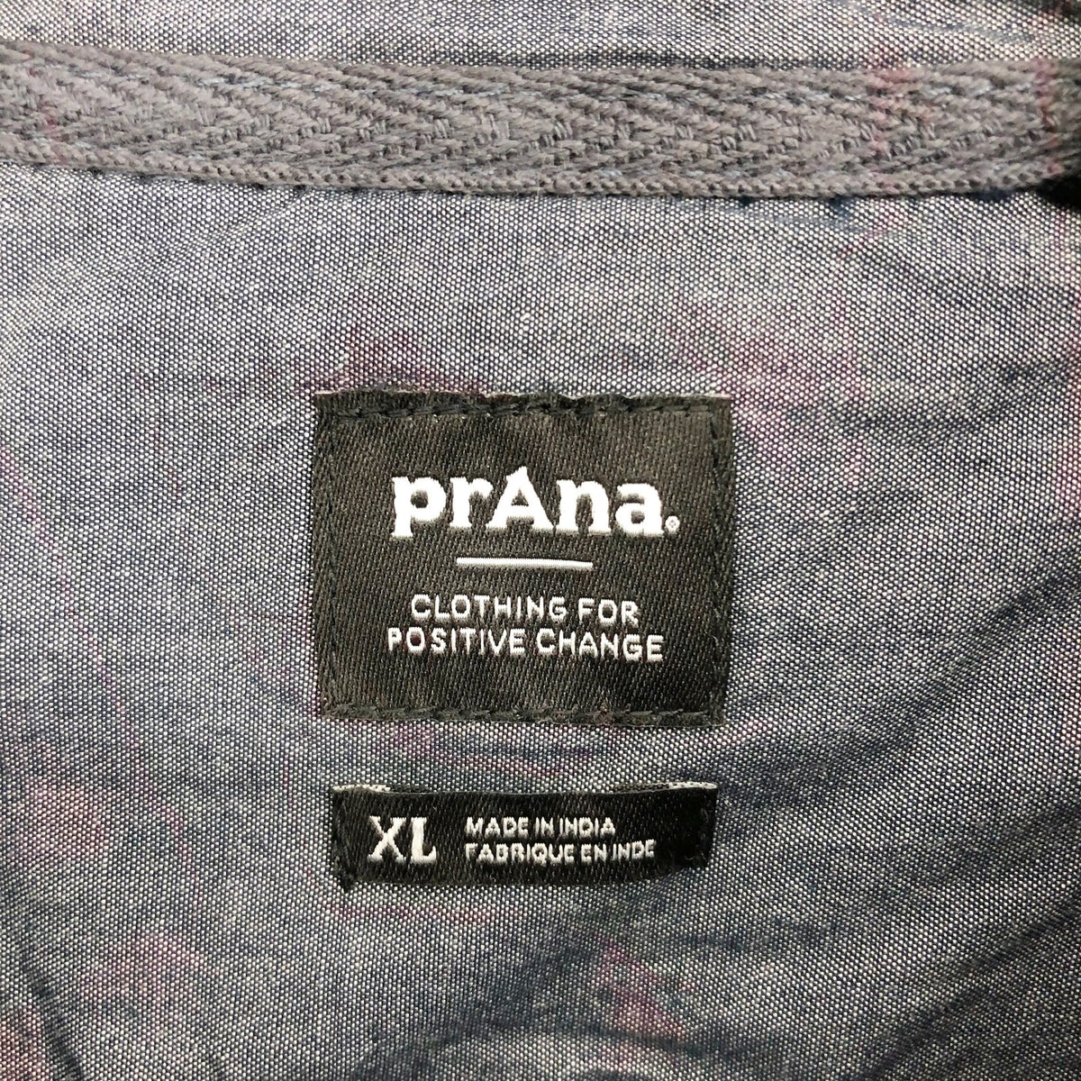 PRANA Women's Golden Canyon Flannel XL Rich Sapphire Blue Plaid Button Shirt NWT