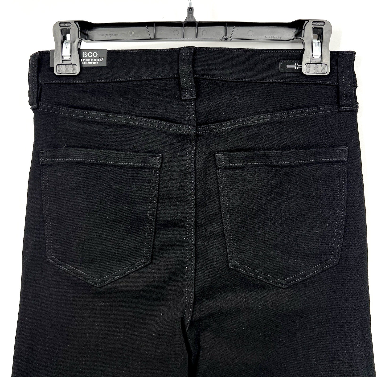 LIVERPOOL Women's Lucy Bootcut Jeans 6/28 Black Rinse High-Rise Stretch NWT