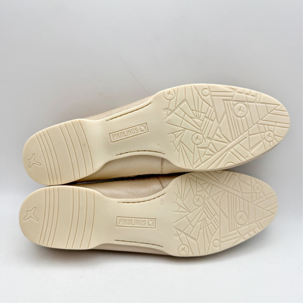 Pikolinos Womens Aguilas Ballet Flats EU 40 US 10 Champagne Gold Leather NWOB