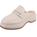 JOURNEE COLLECTION Women's Antonina Platform Loafer Mule Size 6.5 Cream Bone NIB