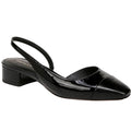 Veronica Beard Womens Cecile Cap Toe Slingback Heels Size 8 M Black Leather NIB