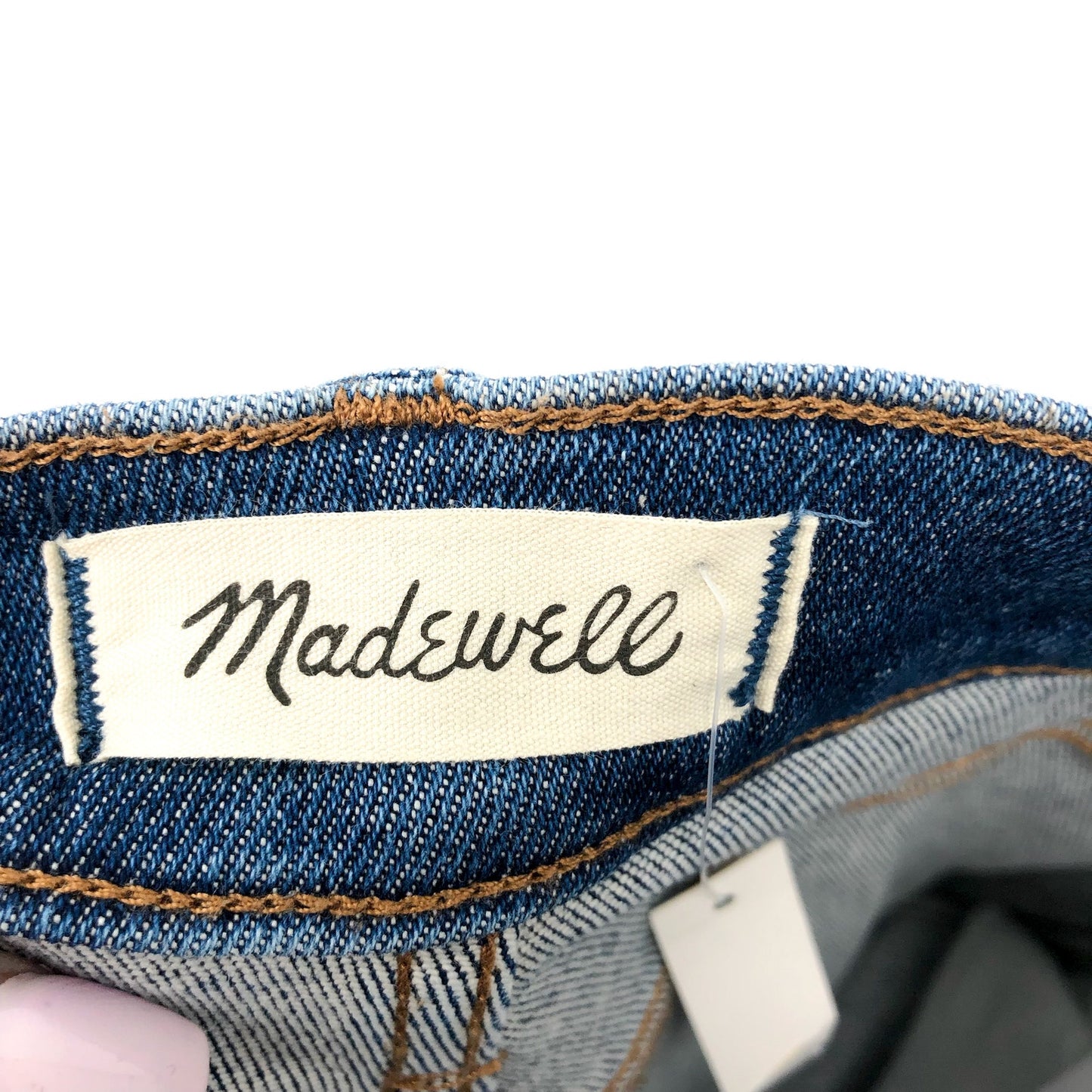 MADEWELL Women's Stovepipe Jeans Size 24 Blue Auraria Slim Straight Ankle NWT