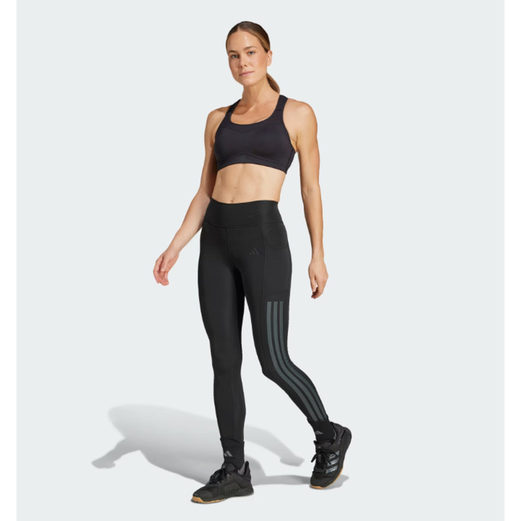 ADIDAS Women's TLRD Impact Training High-Support Bra M A-B Black NWT