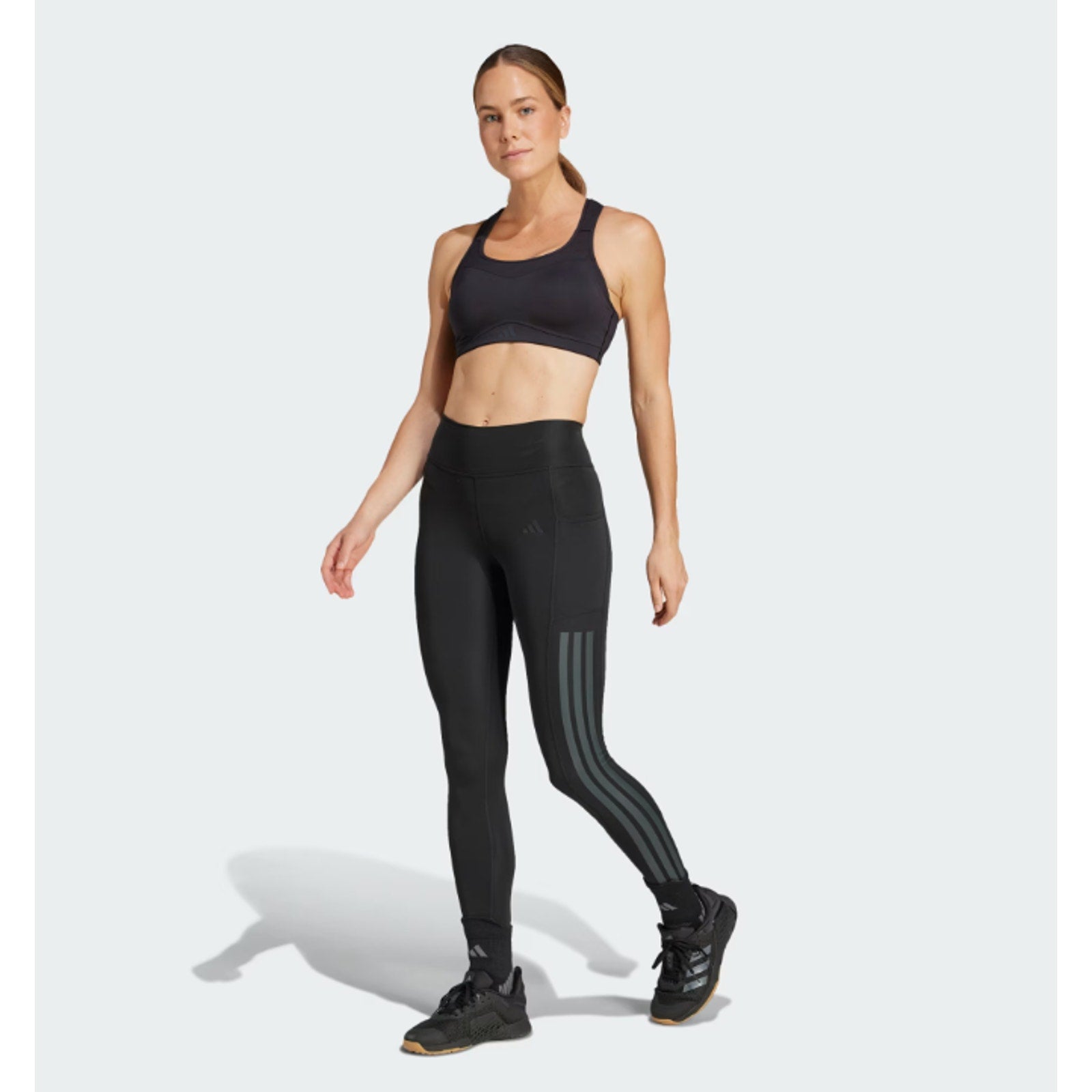ADIDAS Women's TLRD Impact Training High-Support Bra M A-B Black NWT