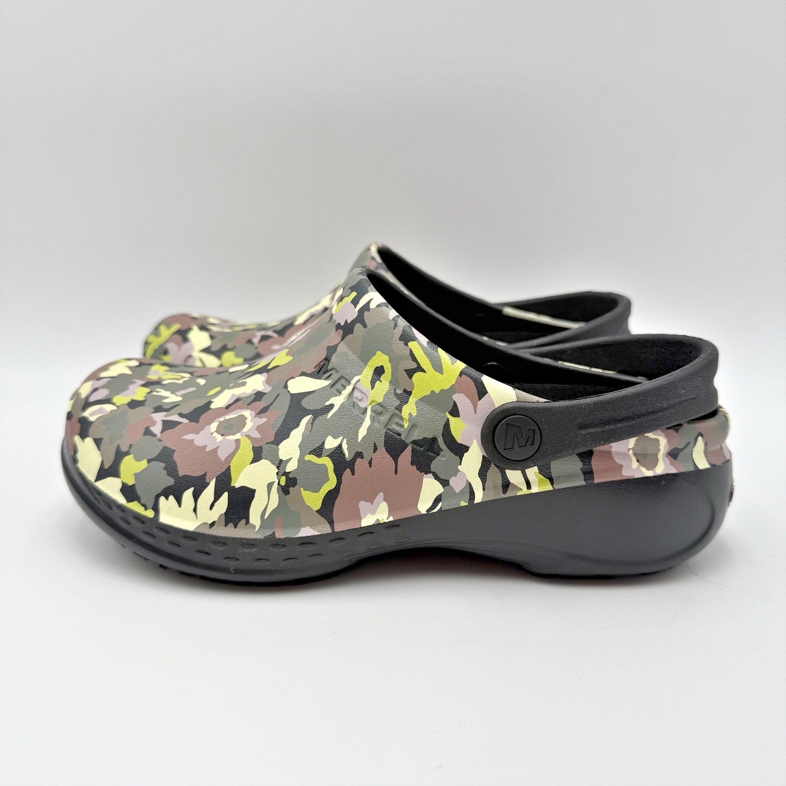 Merrell Womens Encore Service Pro Work Clogs Size 6 EU 37 Green Multi SR NIB
