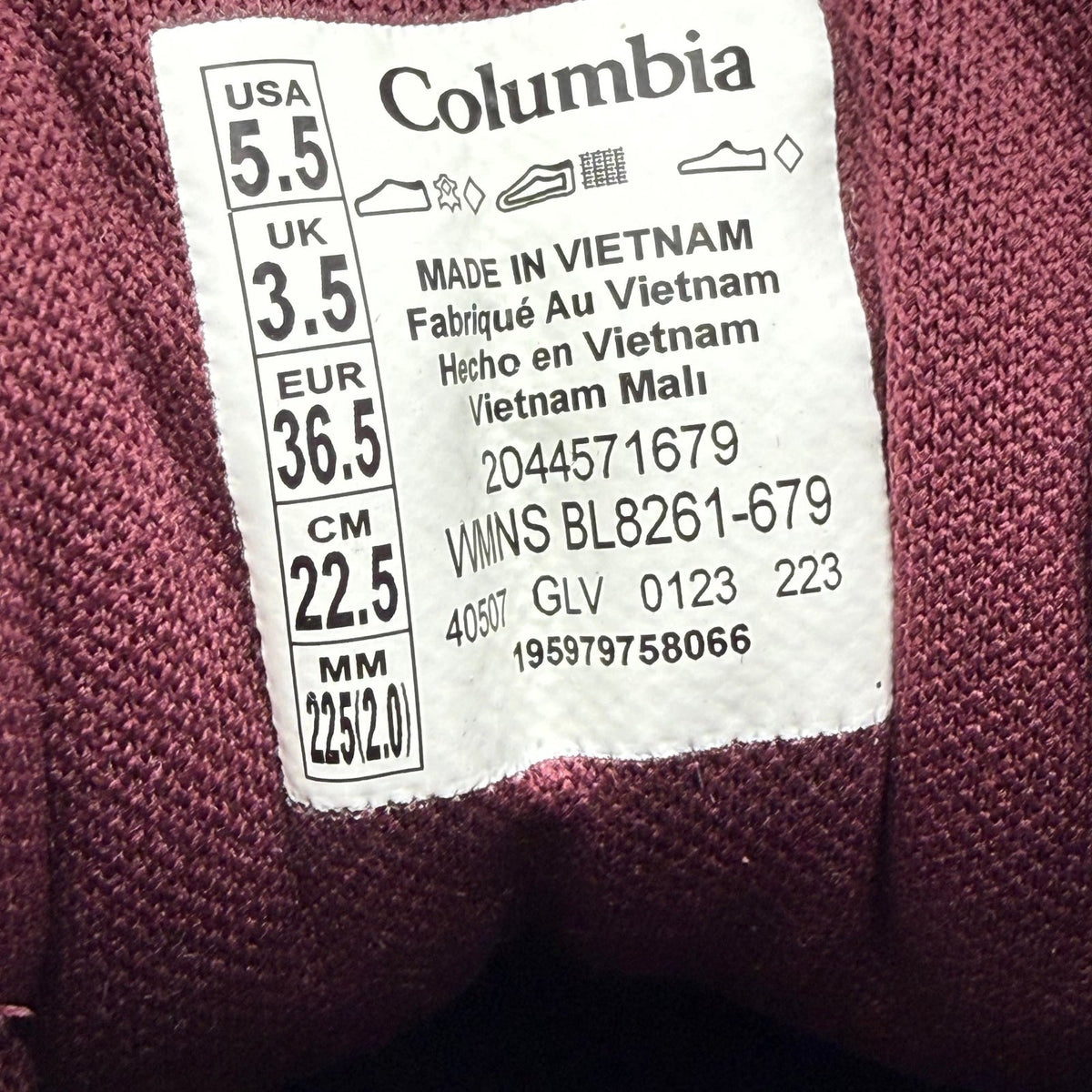 Columbia Womens Newton Ridge BC Hiking Boots Size 5.5 Red Beetroot NWOB
