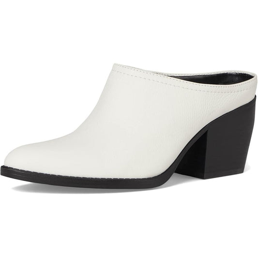 Naturalizer Womens Fairmont Mules US 12 M EU 43 White Leather Slip On NWOB