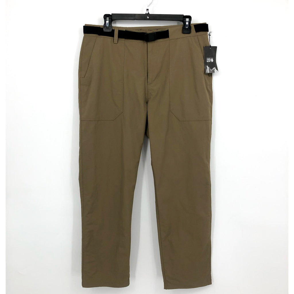MOUNTAIN HARDWEAR Men's Stryder Pants Size 34 Tan Trail Dust Lightweight NWT
