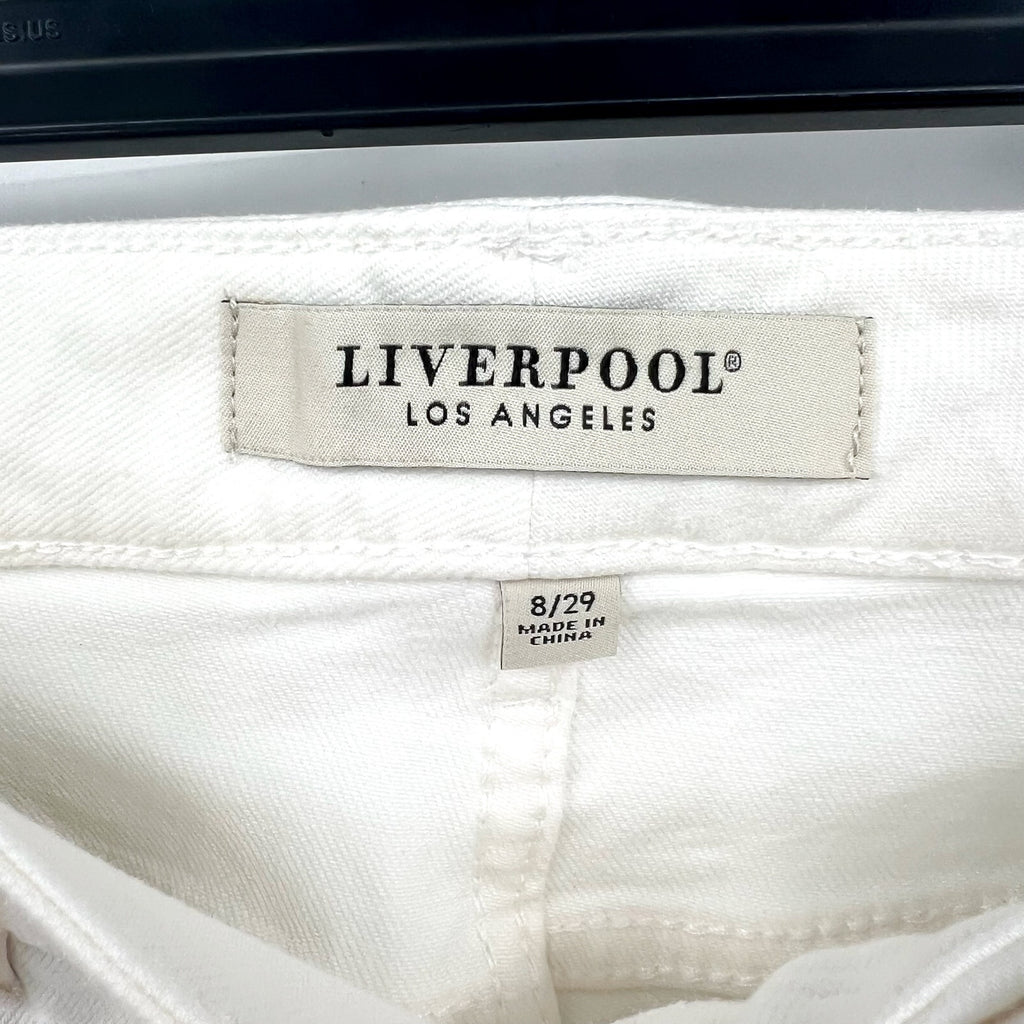LIVERPOOL Liv Non-Skinny Skinny Jeans in Bone White Size 8/29 Stretch Denim NWT