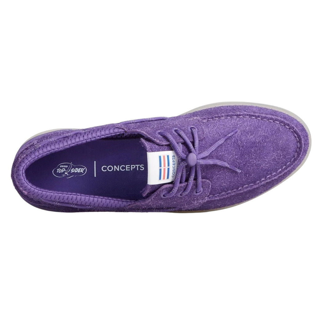SPERRY x Concepts Mens 3-Eye Cup Top-Sider Loafers Size 13 Purple Suede NWOB