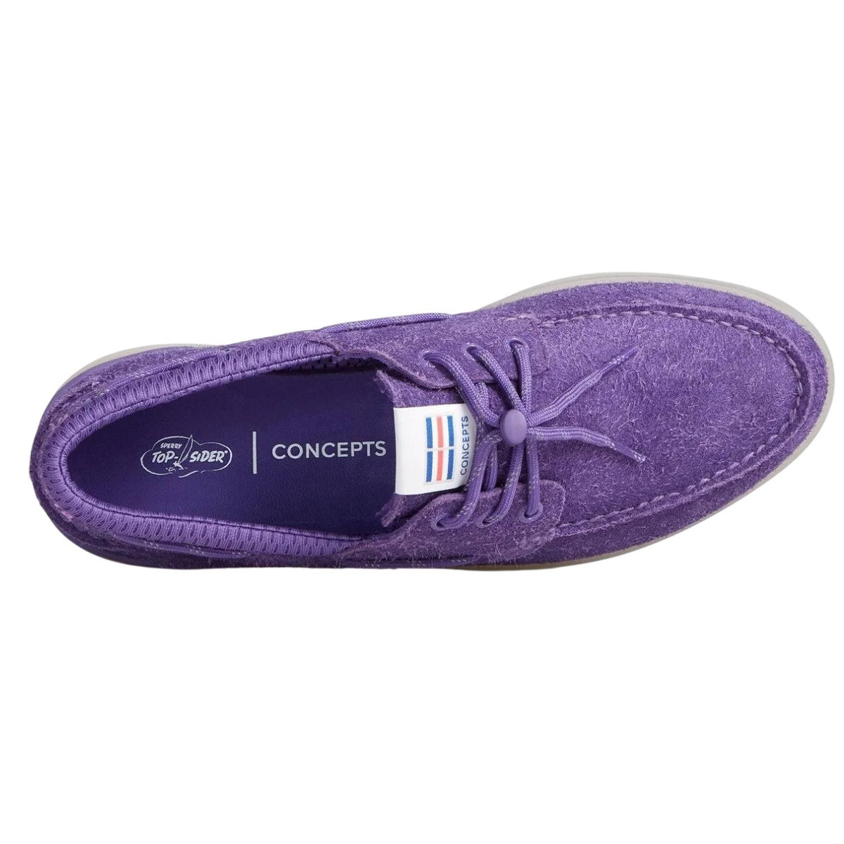 SPERRY x Concepts Mens 3-Eye Cup Top-Sider Loafers Size 13 Purple Suede NWOB