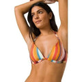 PRANA Women's Lexie Halter Bikini Top XL Multi Baja Stripe UPF 50+ NWT