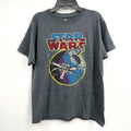 JUNK FOOD CLOTHING KIDS Star Wars Graphic T-Shirt Large Gray NWT