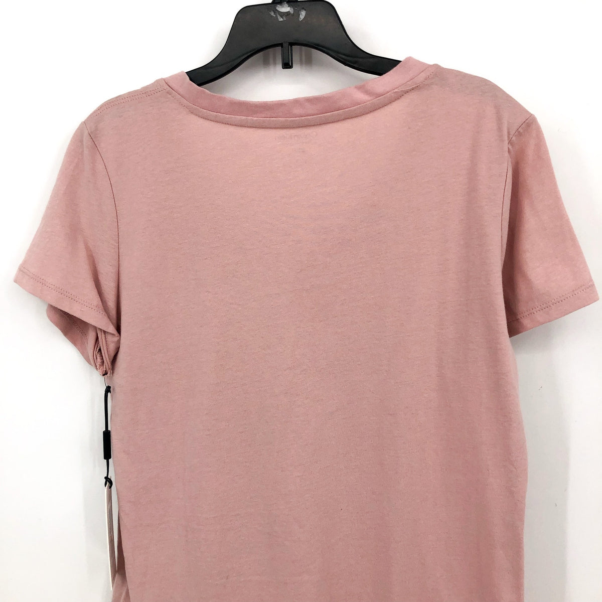 CALVIN KLEIN Women's V-Neck T-Shirt Small Secret Pink Short Sleeve NWT