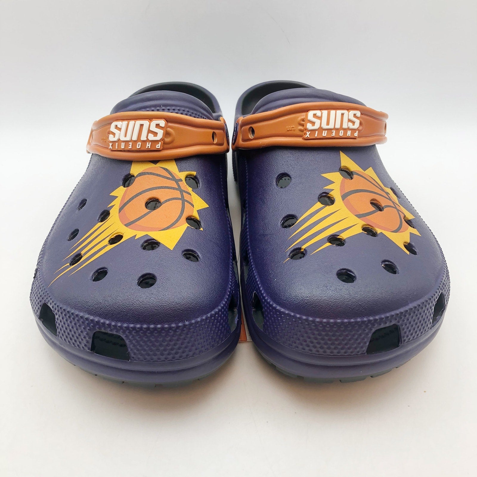 Crocs Mens NBA Phoenix Suns Classic Clogs Size 11 Black Purple NWT