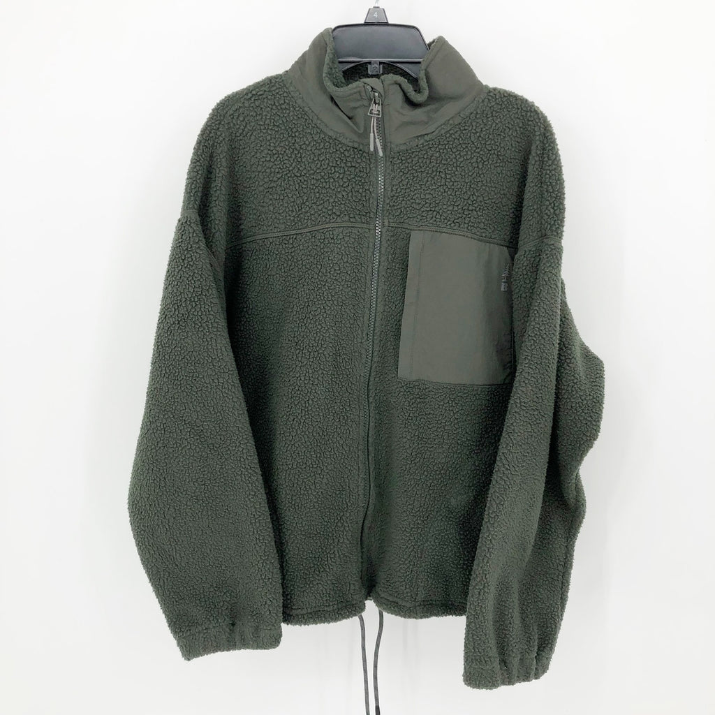 BASS OUTDOORS Women's Coastal Sherpa Jacket XS Green Fleece Outdoor NWT