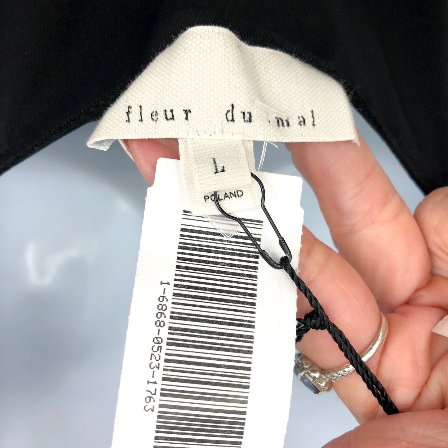 FLEUR DU MAL Women's Orchid Lace Slip Dress Large Black NWT