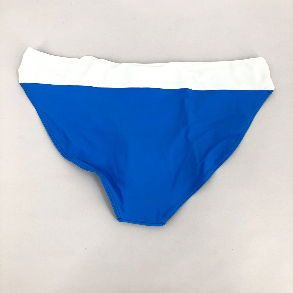 PRANA Women's Tulum Bottom Medium Blue Clear Sky Colorblock Mid Rise NWT