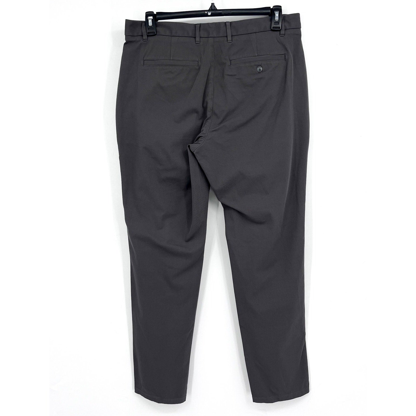 EVERLANE Uniform Mens Performance Chino Pants 35x34 Slate Grey Athletic Fit NWT