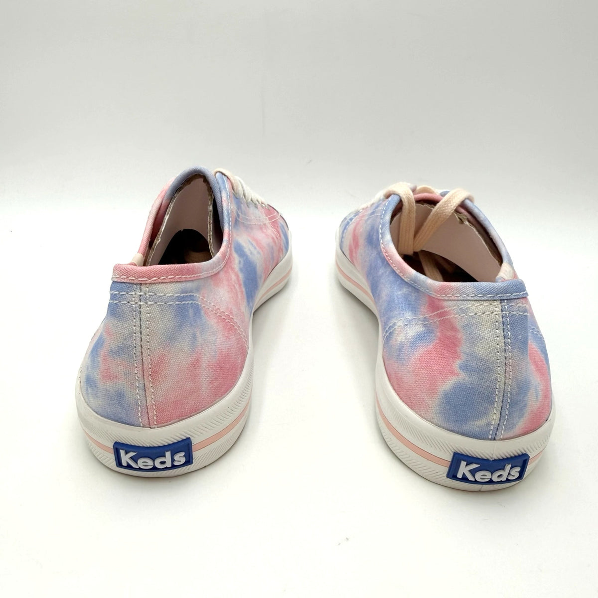 Keds Womens Kickstart Low Sneakers Size 8 Tie Dye Pink Blue Canvas NWOB