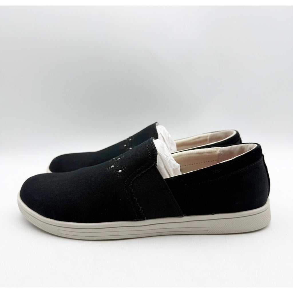 Spenco Women Waterfront Canvas Slip On Sneakers Size 7 EU 37.5 Black NIB