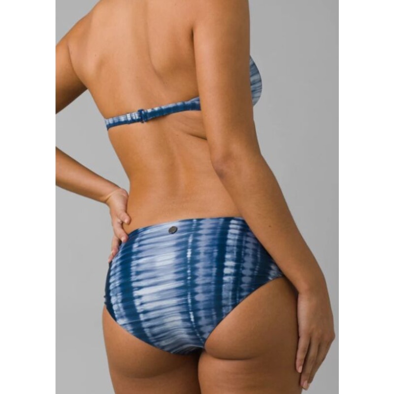 PRANA Women's Marta Hipster Bikini Bottom Medium Blue Belize Hazy Days NWT