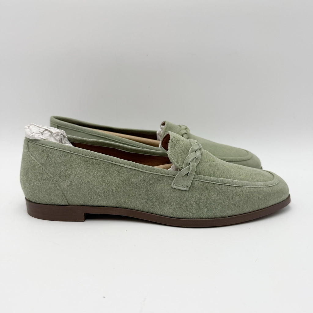 Seychelles Womens Afternoon Stroll Loafers Size 7.5 Sage Green Suede NIB