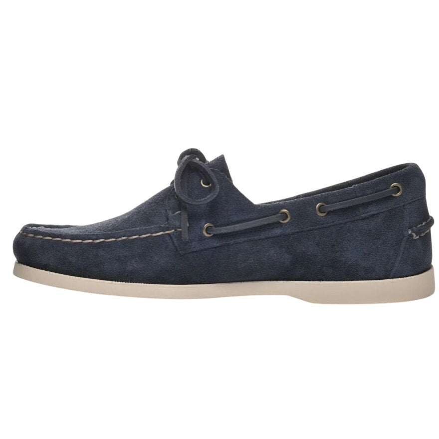 Sebago Mens Portland Roughout Loafers US 10 M Navy Suede Lace Up NWOB