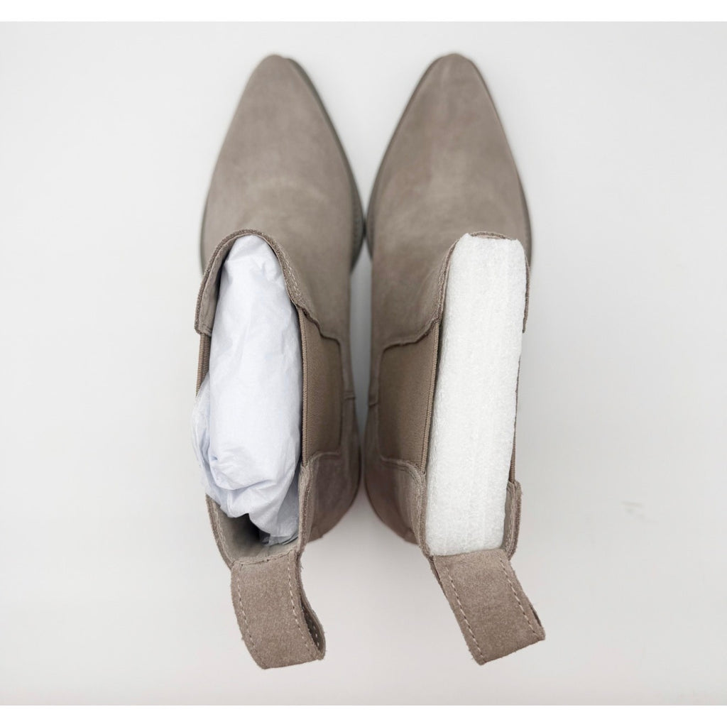 Saint Morta Men's Nomad Pointy Toe Chelsea Boot US 10 EU 44 Taupe Grey Suede NIB