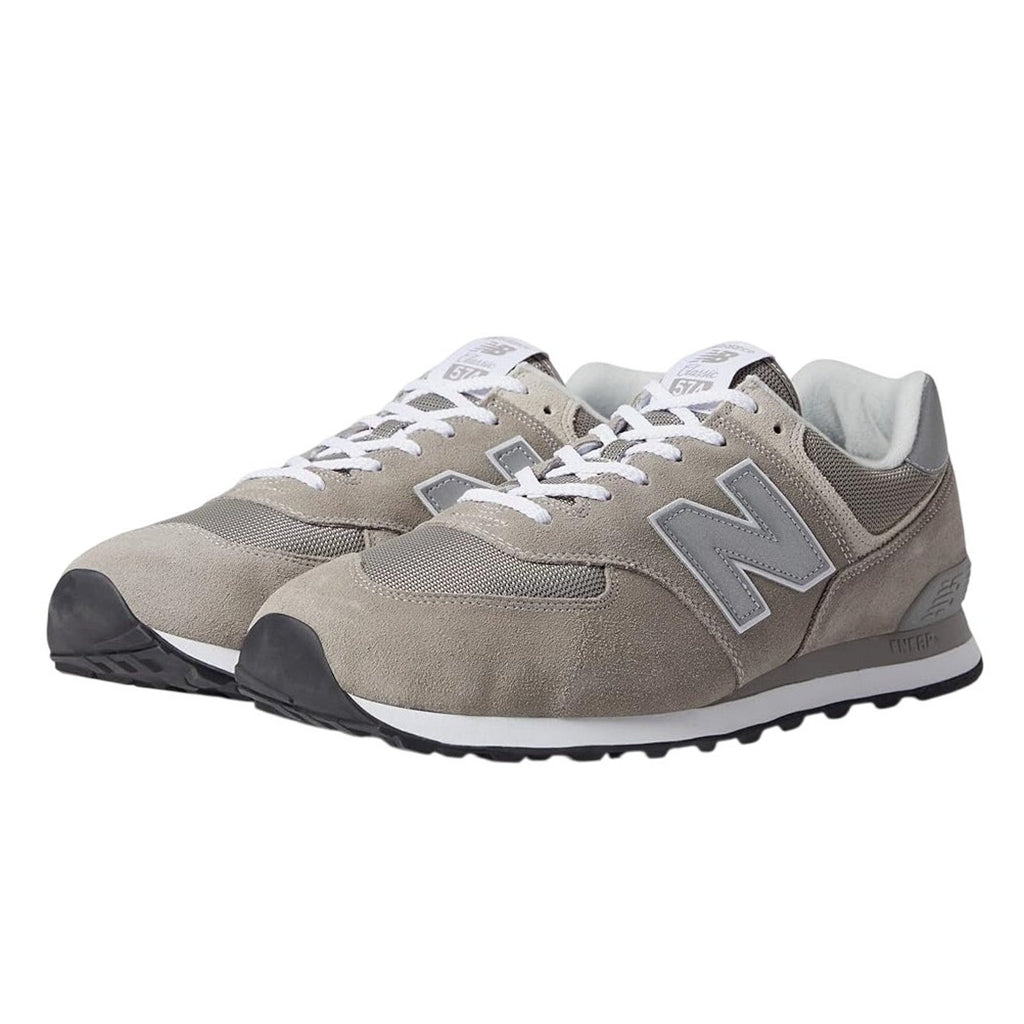 New Balance Boys Classics 574 Core Sneakers US 5.5 EU 38 Grey White Athletic NIB