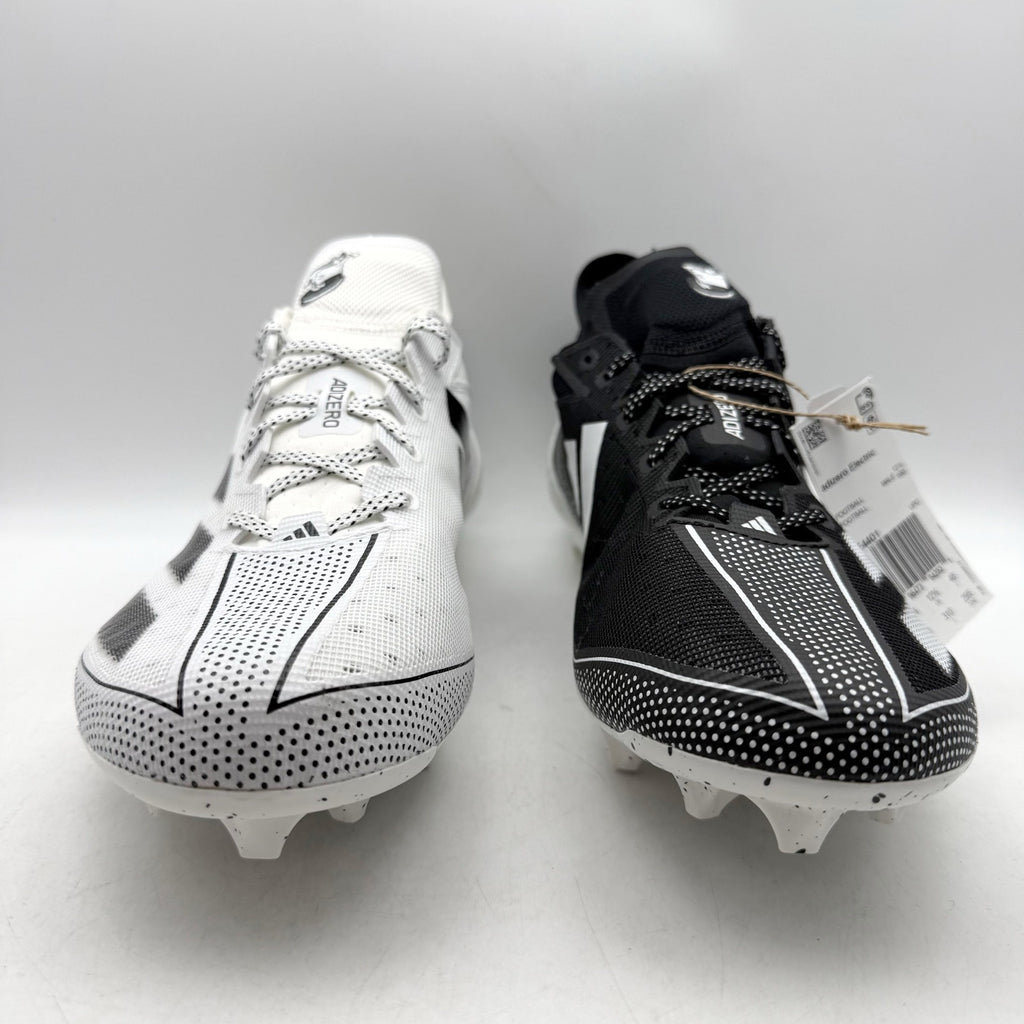 Adidas Mens Adizero Electric Football Cleats US 13 EU 48 White Black NWOB