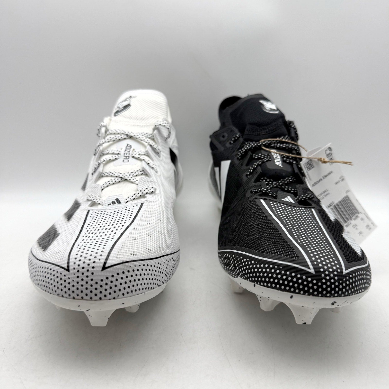 Adidas Mens Adizero Electric Football Cleats US 13 EU 48 White Black NWOB