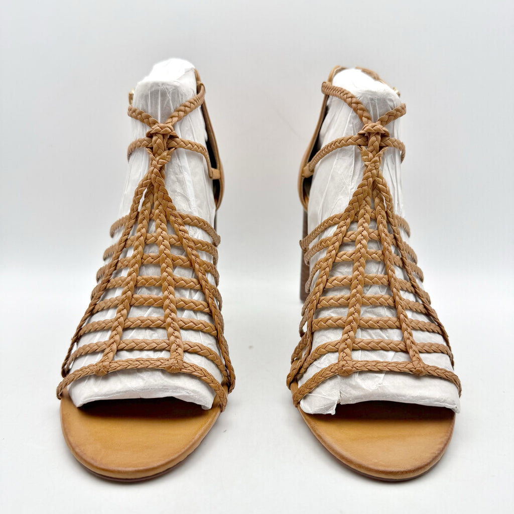 Vince Camuto Womens Ariah Heeled Sandals US 11 EU 43 Brown Leather NWOB