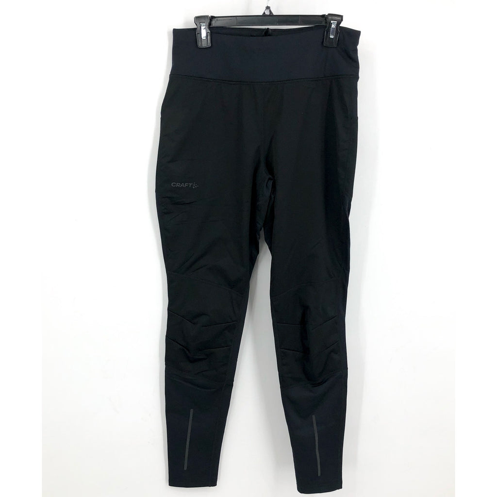 CRAFT Women's ADV Essence Wind Leggings Large Black Reflective Windproof NWT