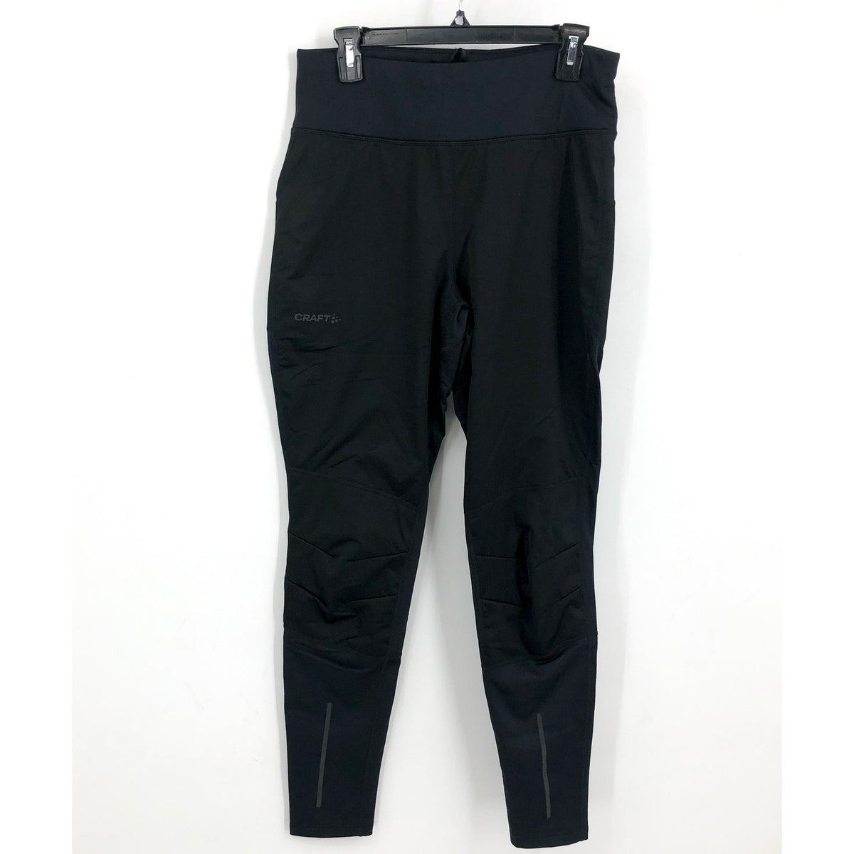 CRAFT Women's ADV Essence Wind Leggings Large Black Reflective Windproof NWT